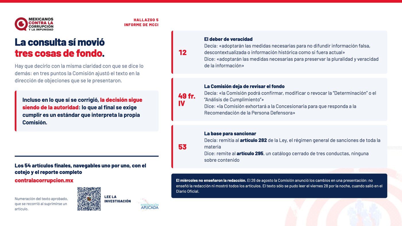 La consulta sí movió tres cosas de fondo